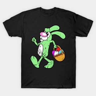 Retro Vintage Grunge Easter Bunny T-Shirt